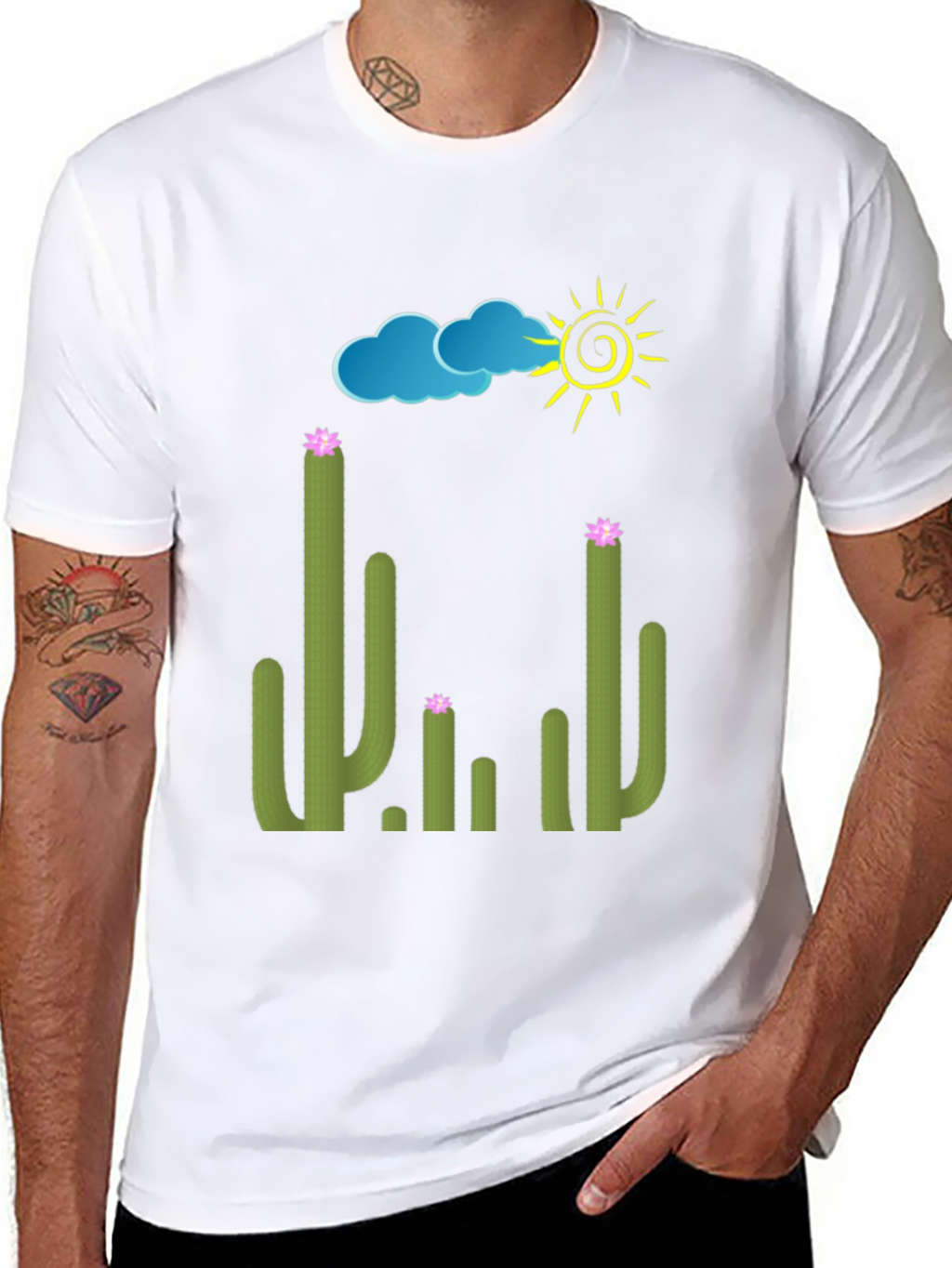 Cactus Graphic Tee - Sunny Desert T-Shirt