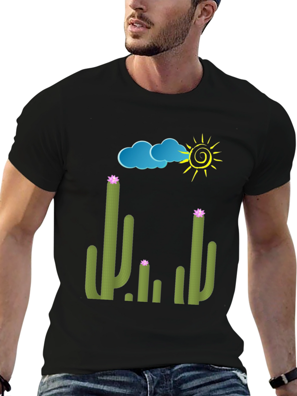 Cactus Graphic Tee - Sunny Desert T-Shirt