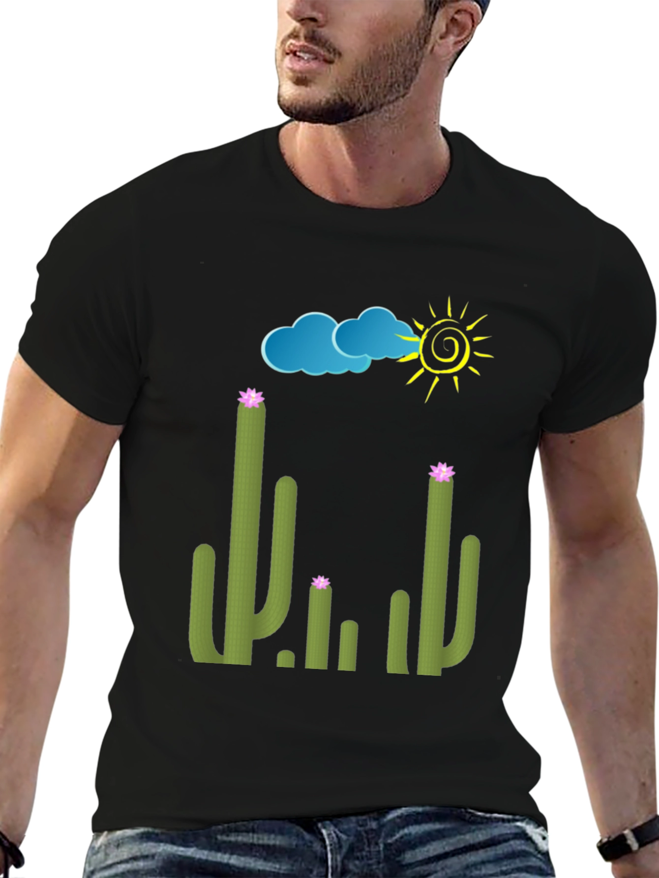 Cactus Graphic Tee - Sunny Desert T-Shirt