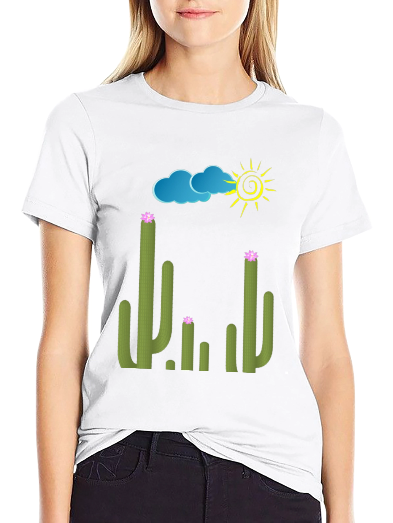 Cactus Graphic Tee - Sunny Desert T-Shirt