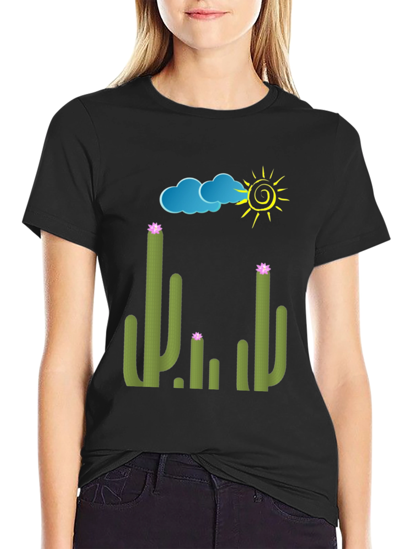 Cactus Graphic Tee - Sunny Desert T-Shirt