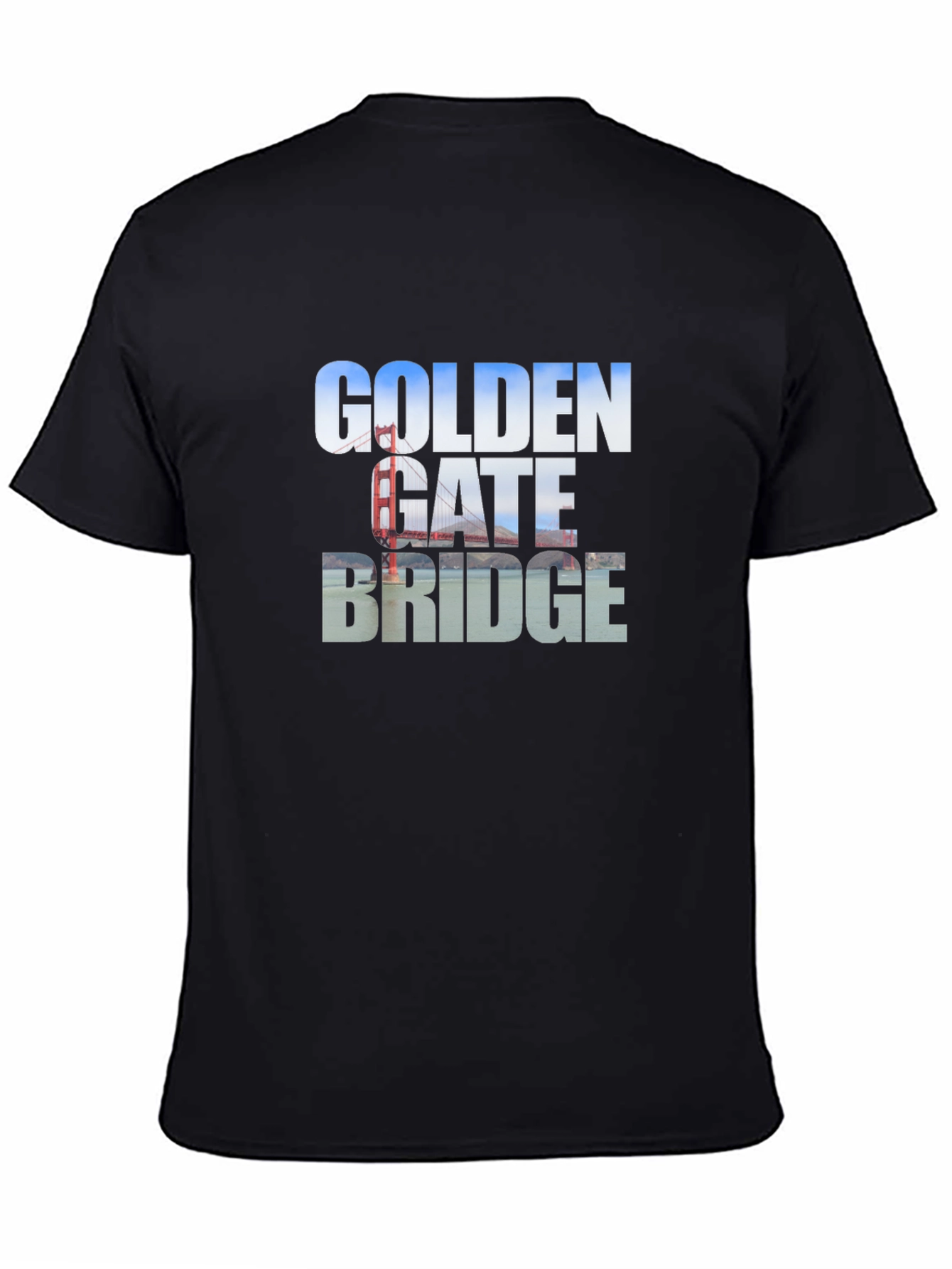 Golden Gate Bridge Black T-Shirt