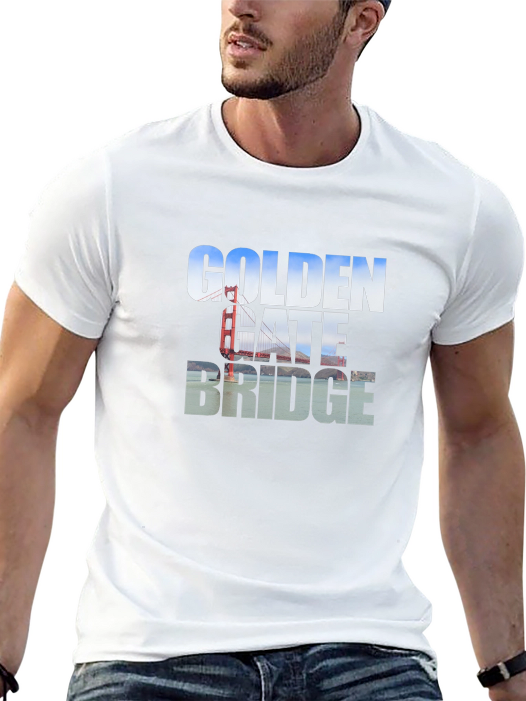 Golden Gate Bridge Black T-Shirt