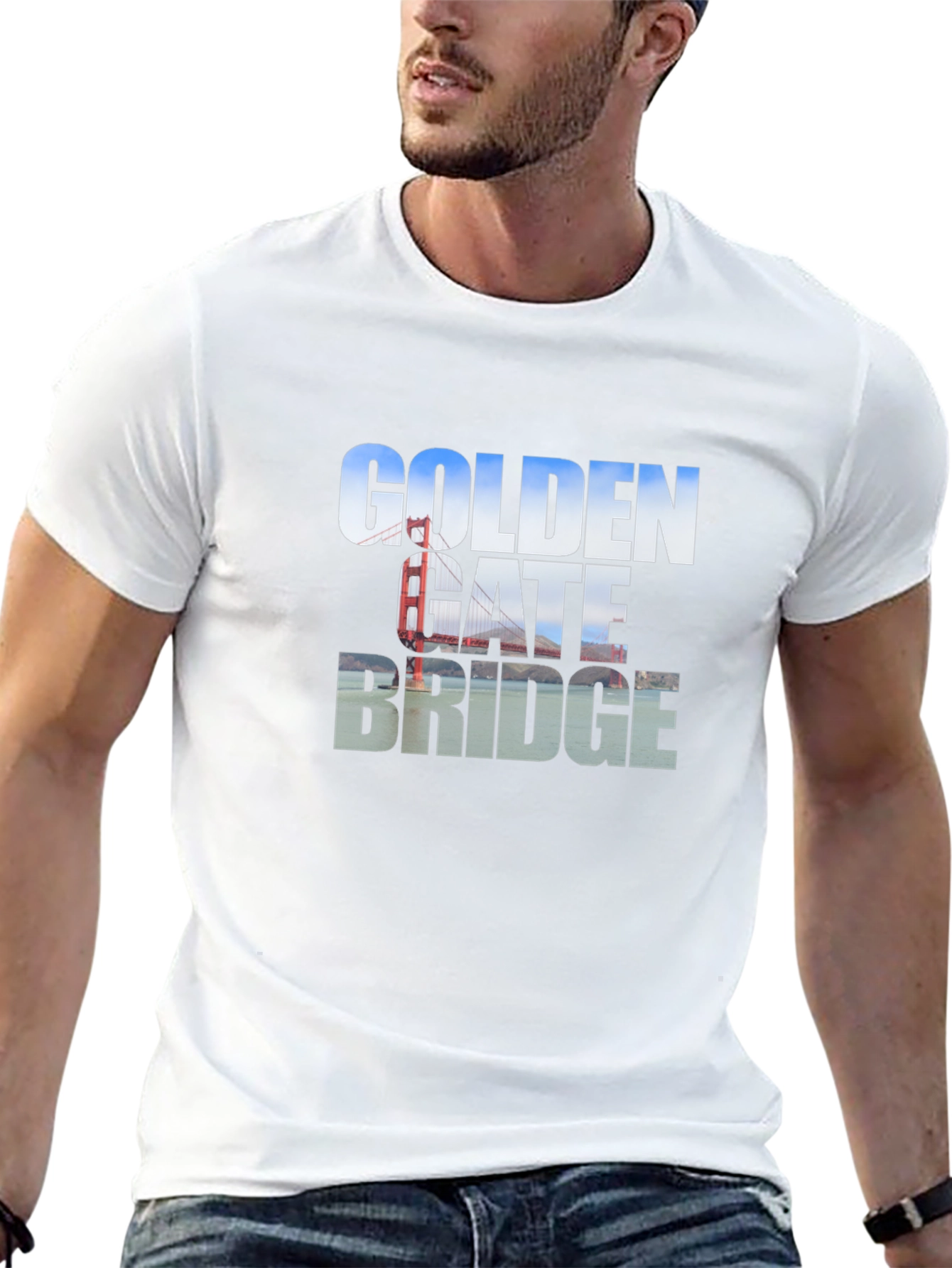 Golden Gate Bridge Black T-Shirt