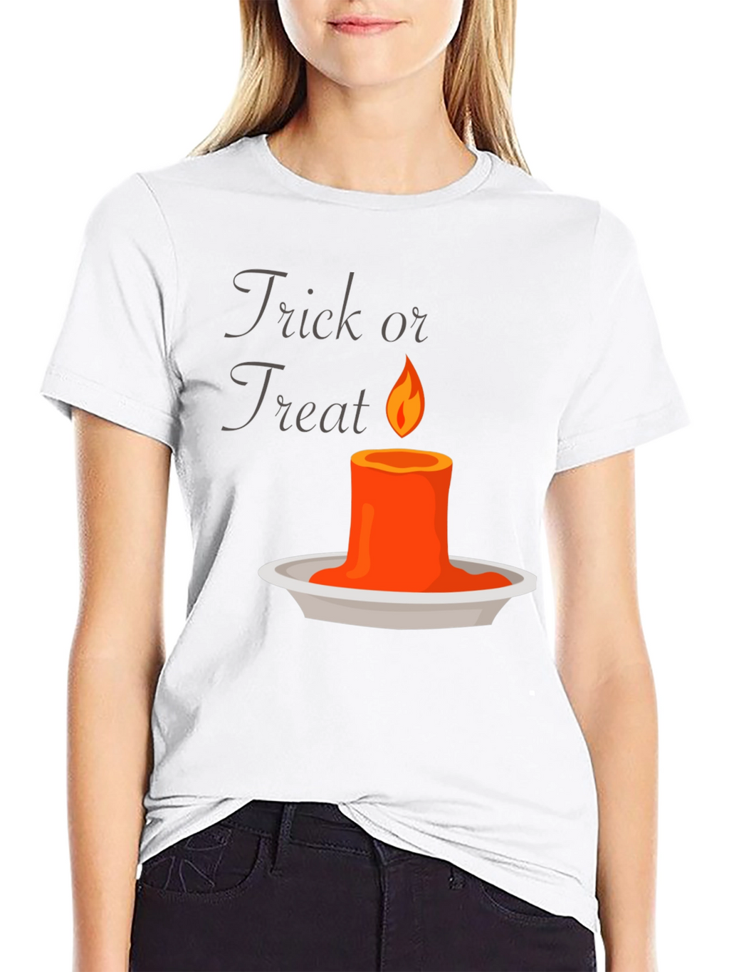 Trick or Treat Candle Graphic Tee