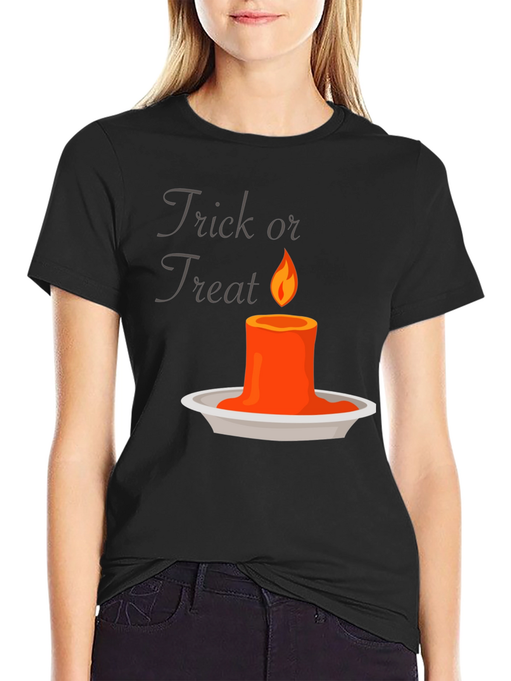 Trick or Treat Candle Graphic Tee