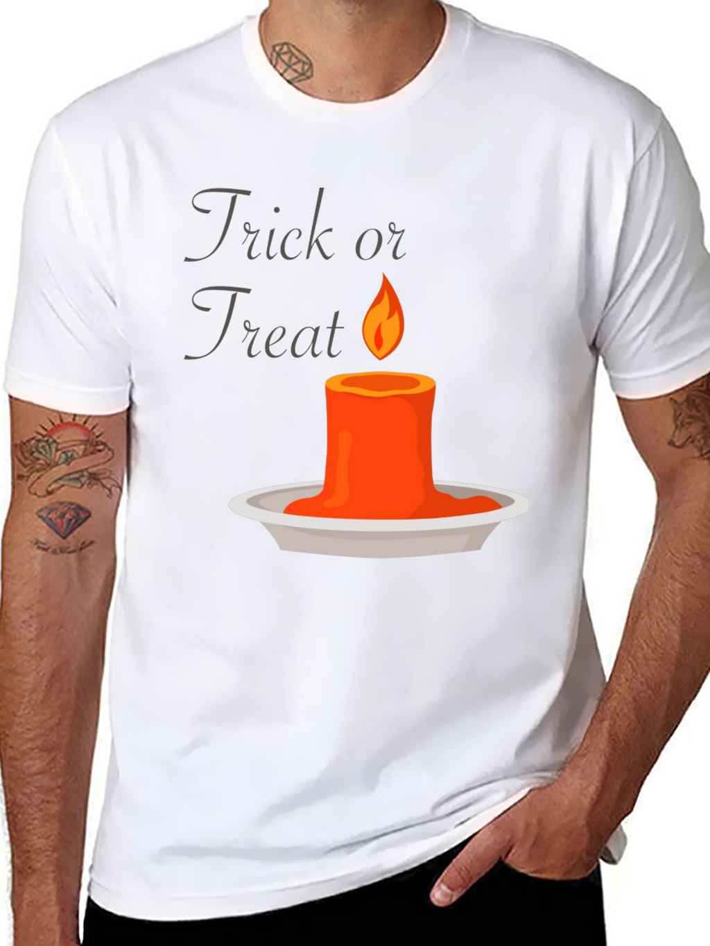Trick or Treat Candle Graphic Tee