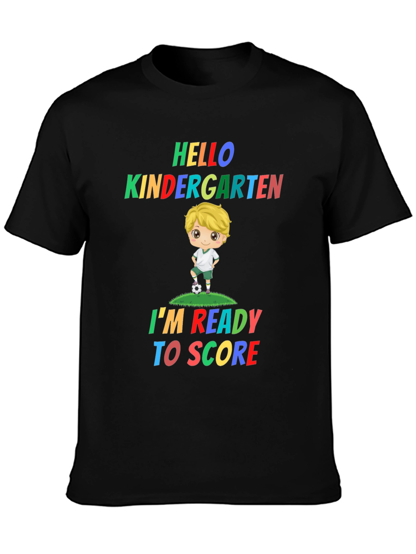 Hello Kindergarten Soccer Kid T-Shirt
