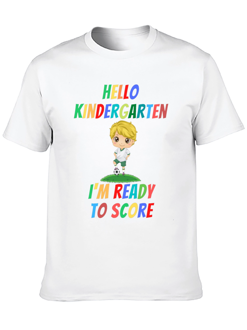 Hello Kindergarten Soccer Kid T-Shirt