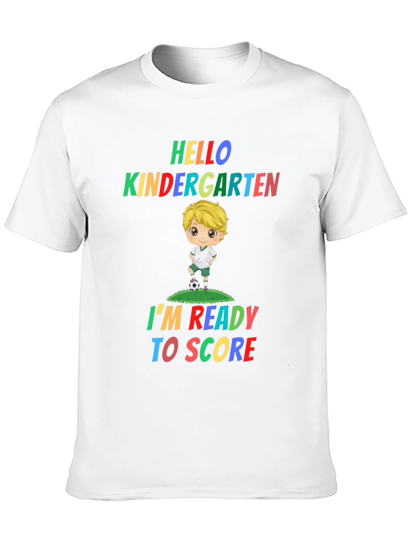 Hello Kindergarten Soccer Kid T-Shirt