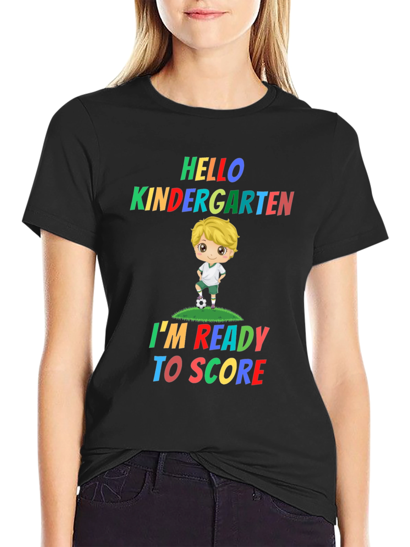 Hello Kindergarten Soccer Kid T-Shirt