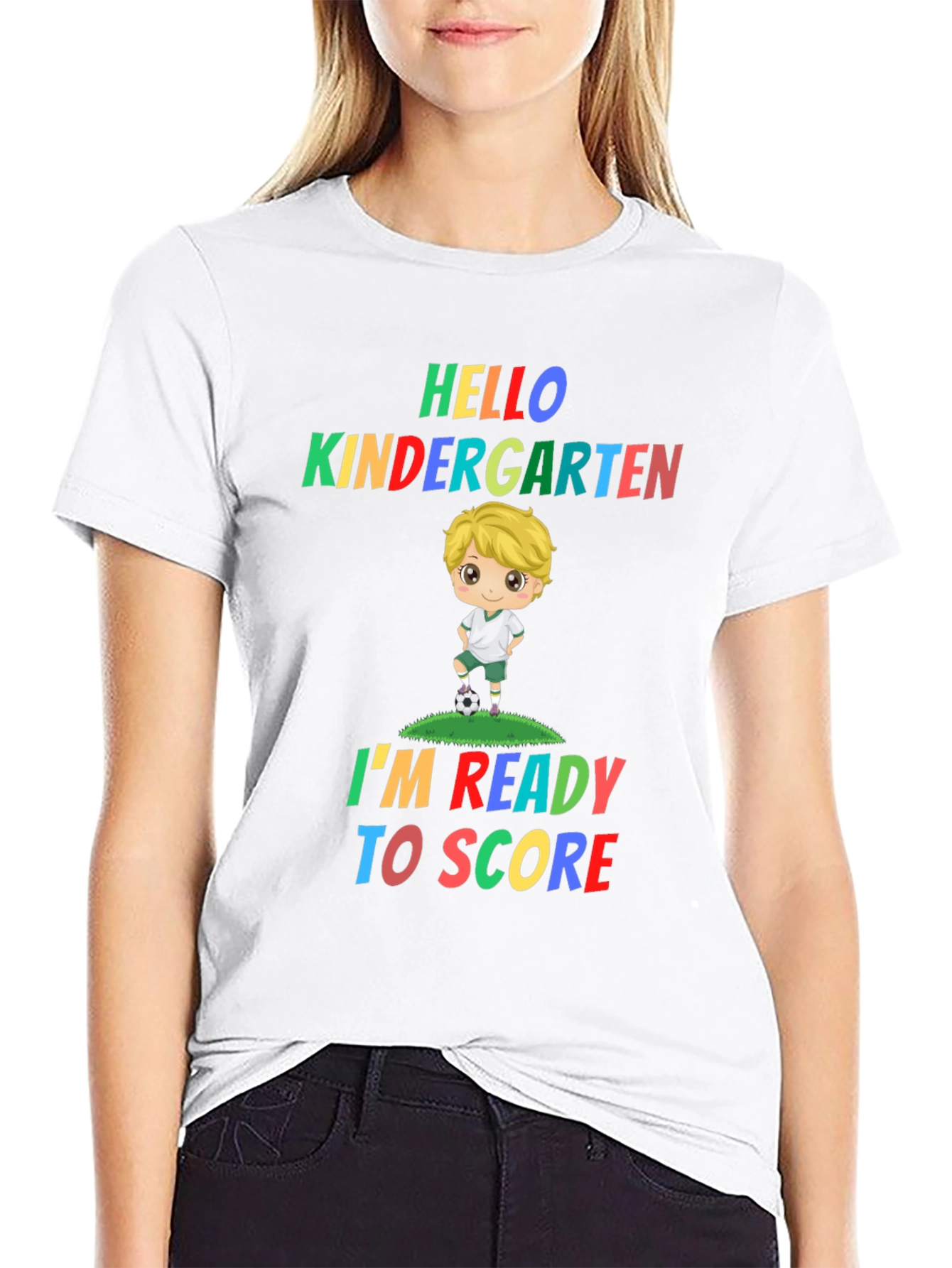 Hello Kindergarten Soccer Kid T-Shirt