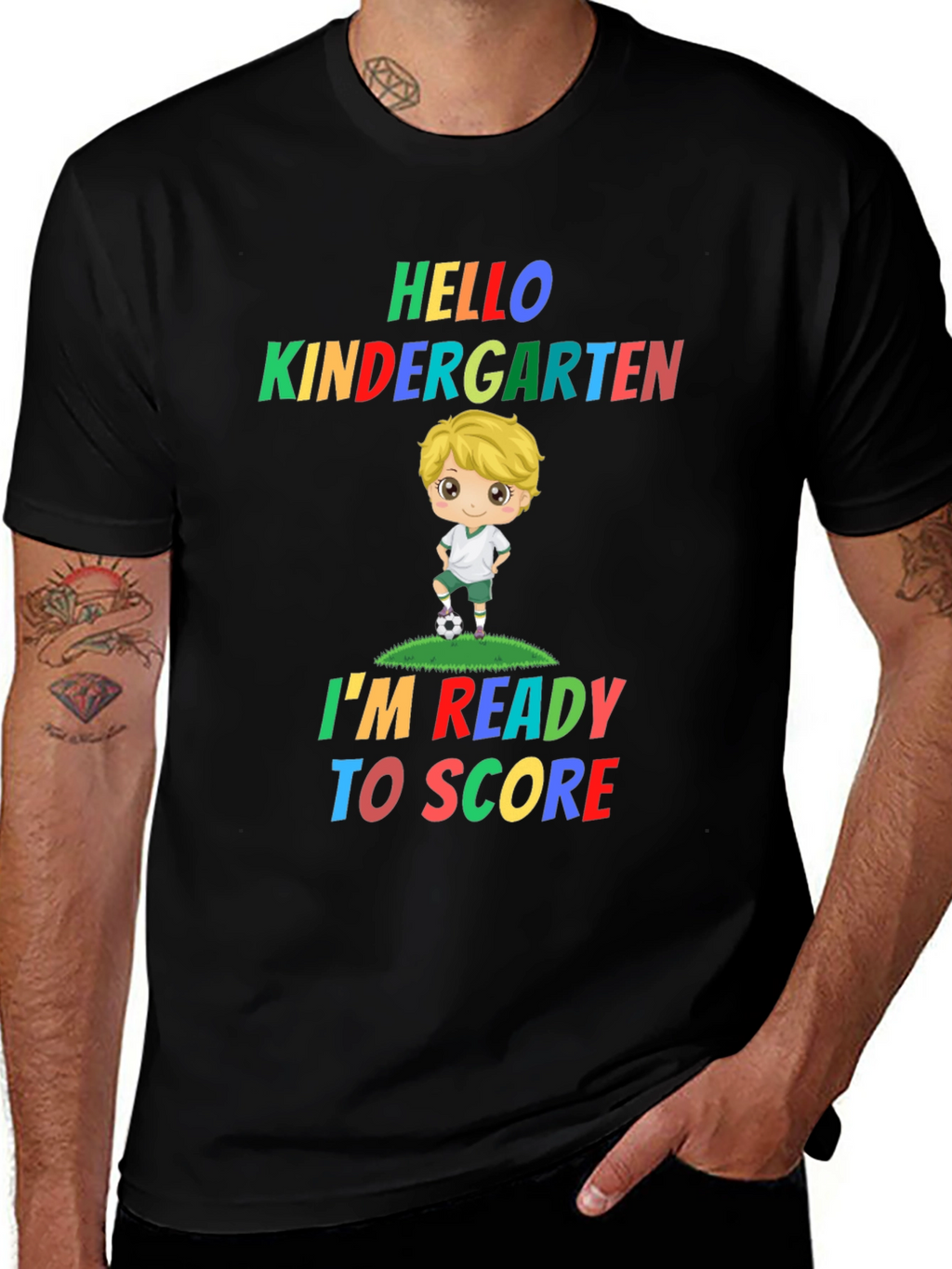 Hello Kindergarten Soccer Kid T-Shirt