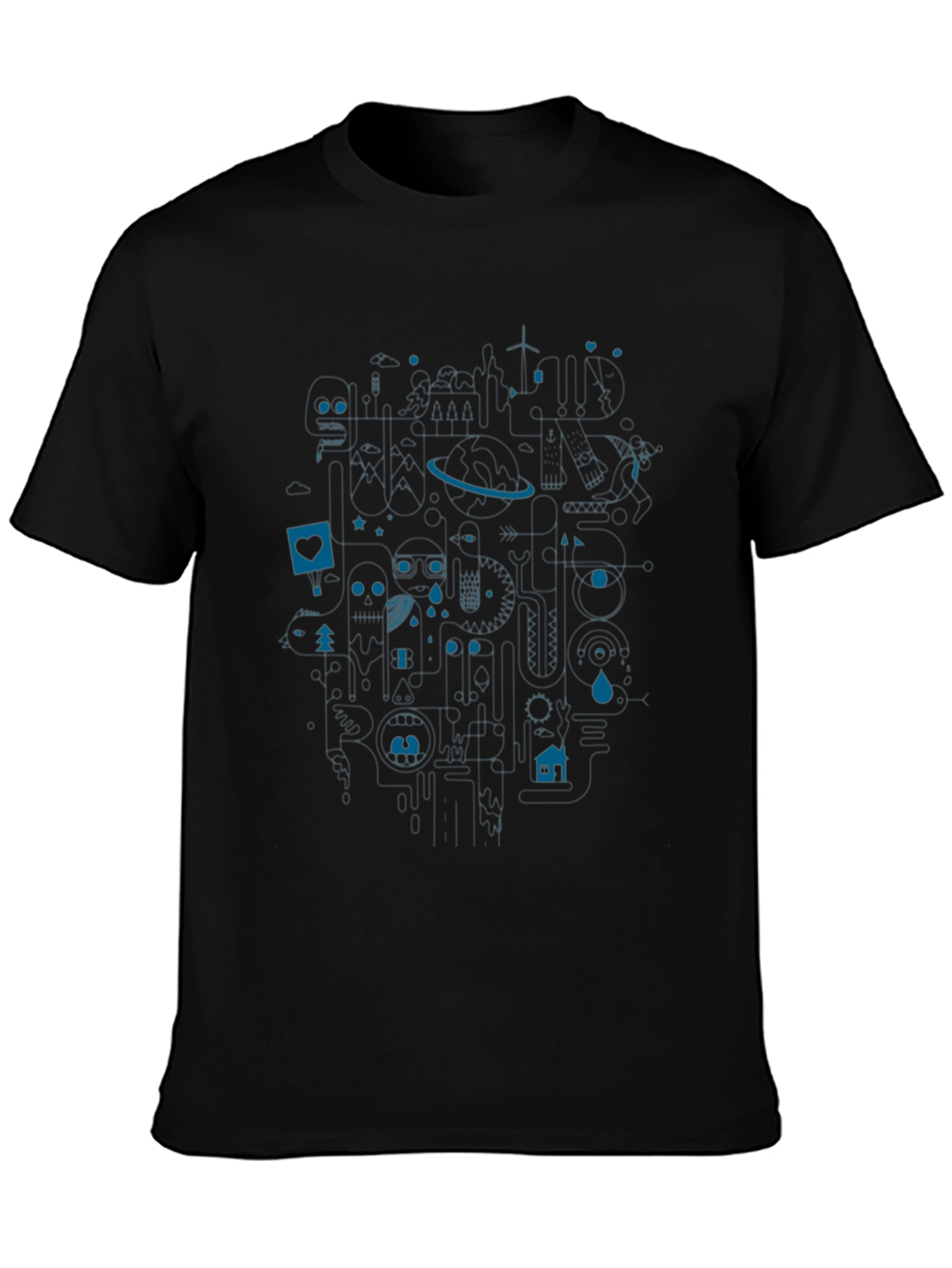 Modern Art Graphic Print Tee