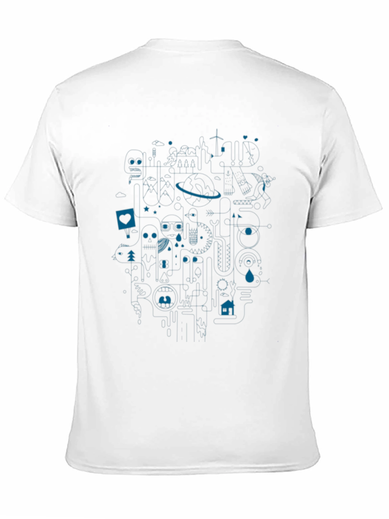 Modern Art Graphic Print Tee