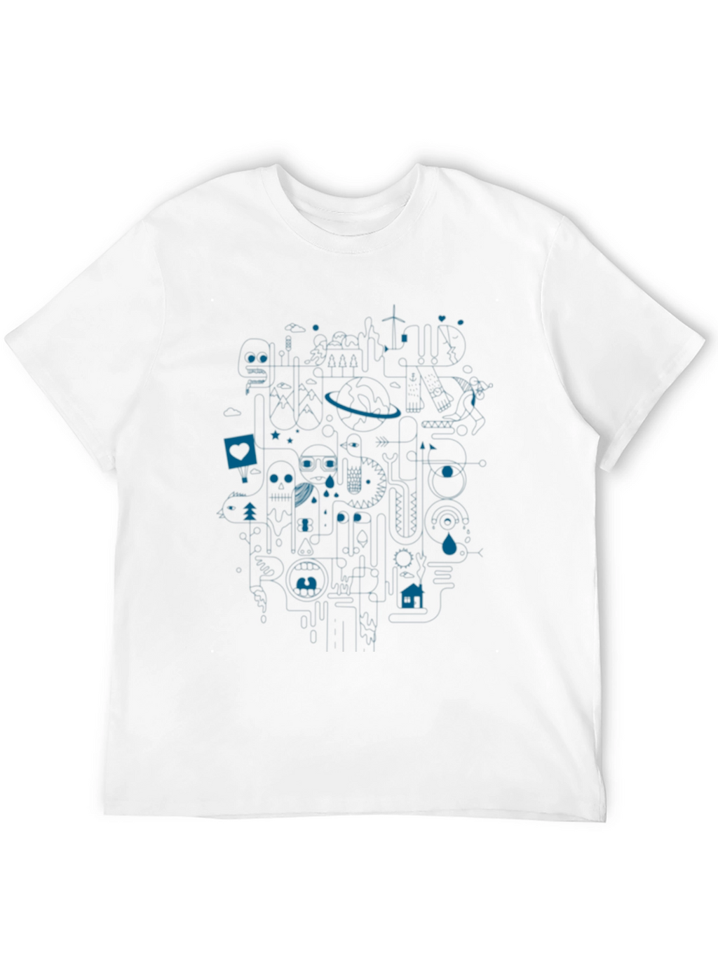 Modern Art Graphic Print Tee