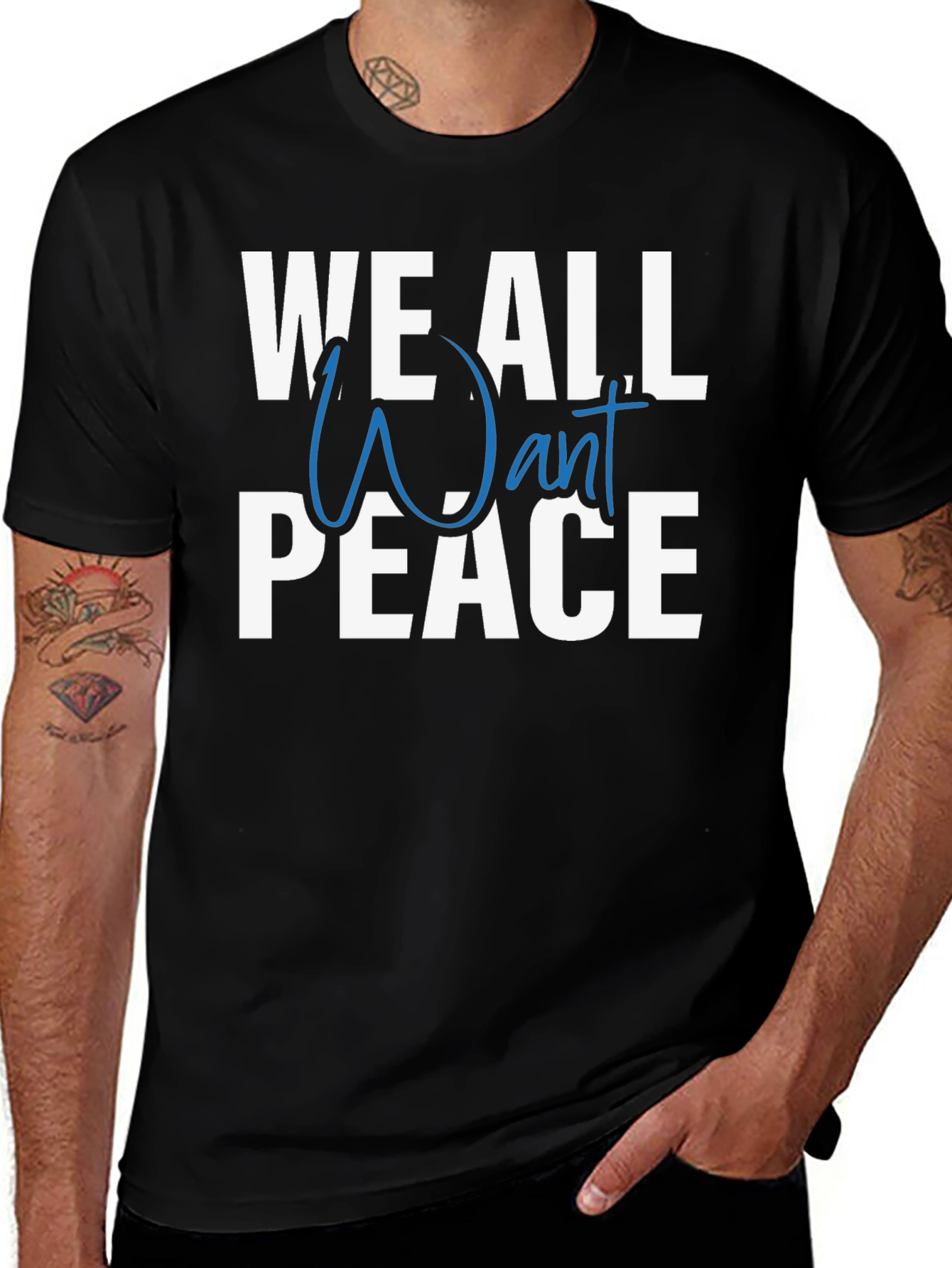 We All Want Peace Graphic T-Shirt