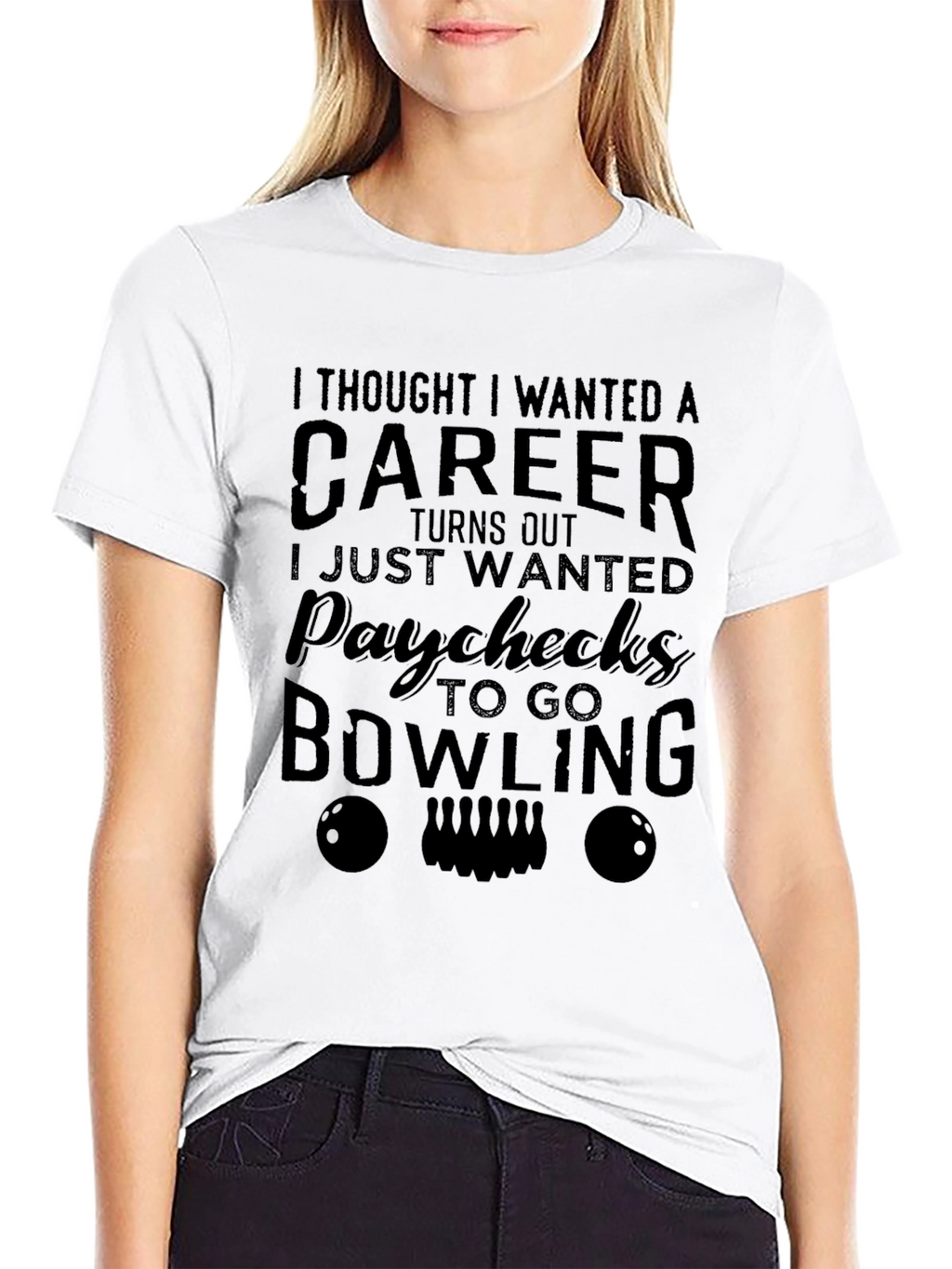 Bowling Paychecks T-Shirt - Funny Bowling Lover Tee