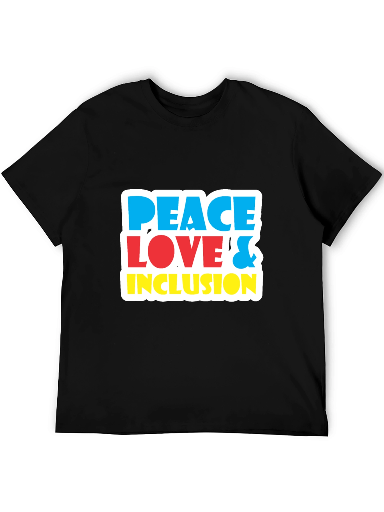 Peace Love & Inclusion T-Shirt - Bold Graphic Tee