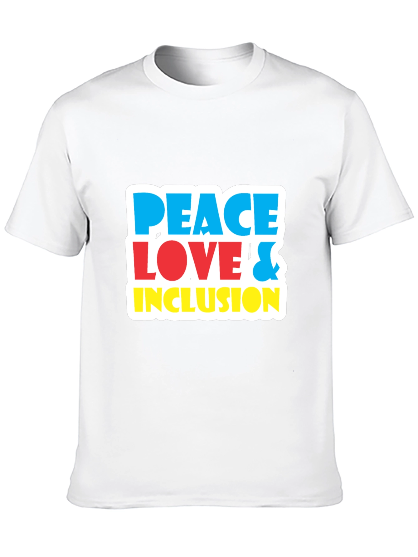 Peace Love & Inclusion T-Shirt - Bold Graphic Tee