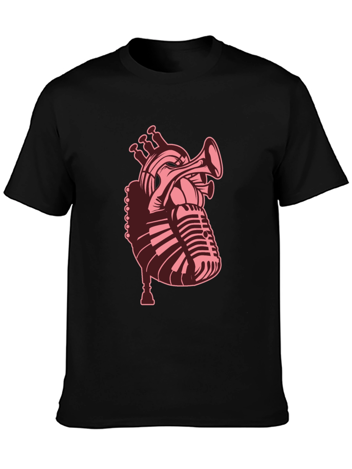 Musical Heart T-Shirt - Stylish Graphic Tee