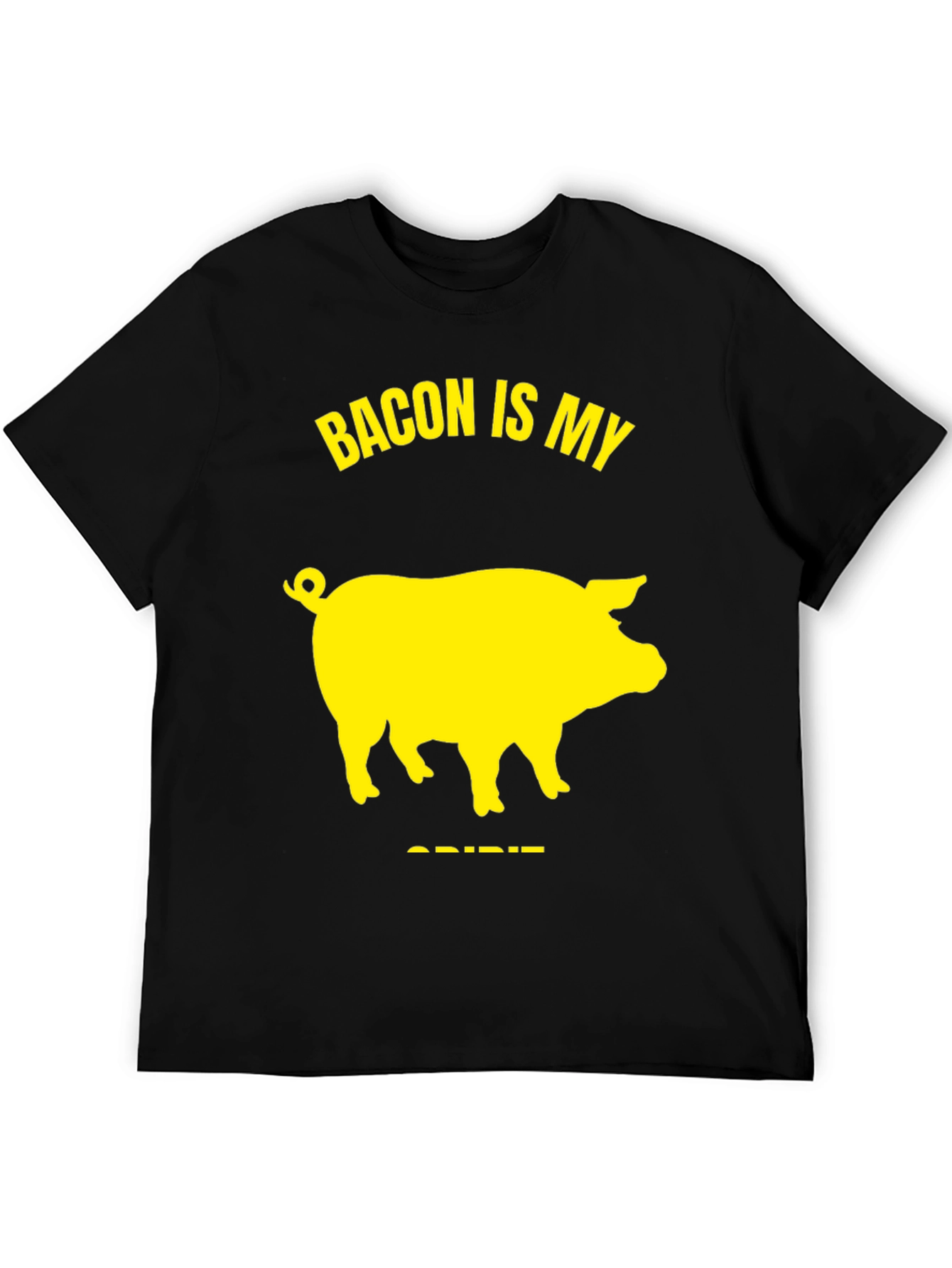 Bacon Is My Spirit Animal T-Shirt - Black