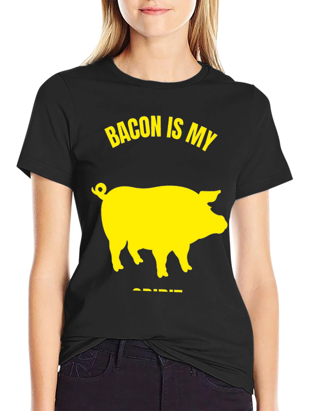 Bacon Is My Spirit Animal T-Shirt - Black