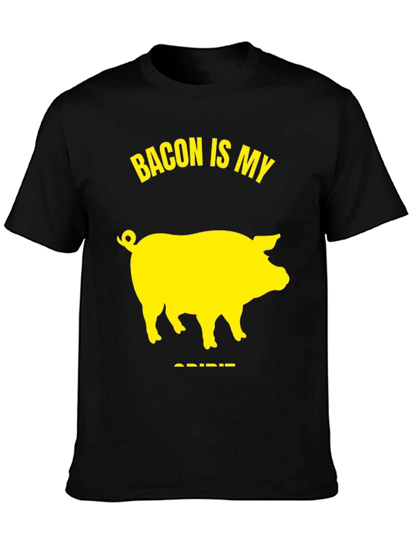 Bacon Is My Spirit Animal T-Shirt - Black