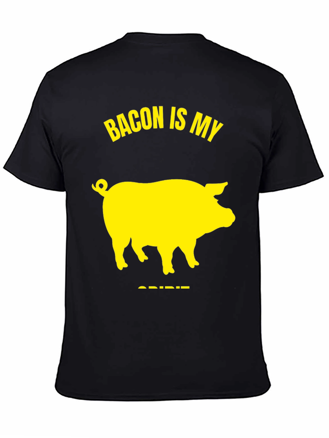 Bacon Is My Spirit Animal T-Shirt - Black