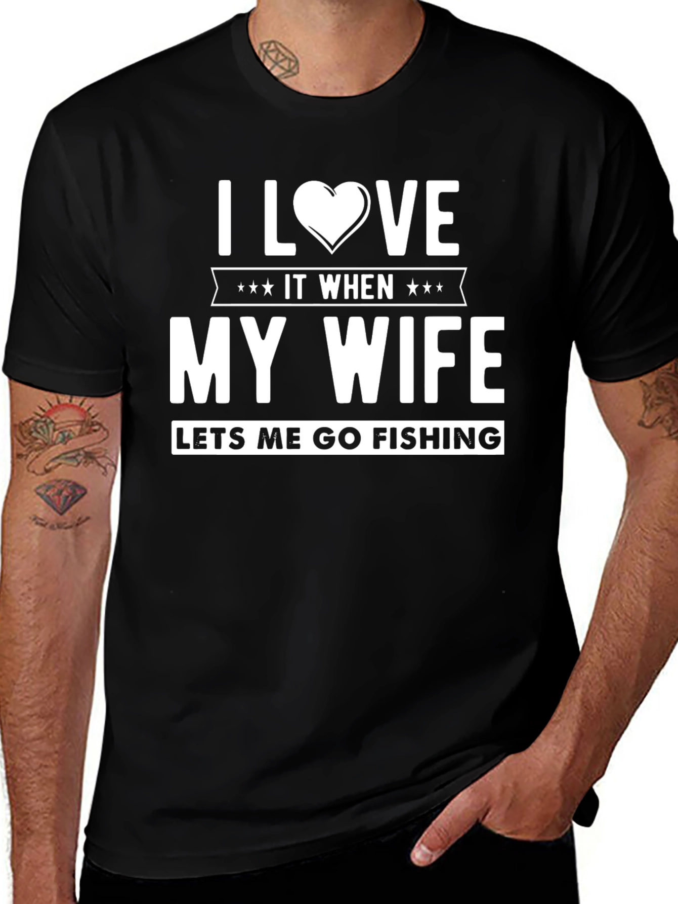 I Love It When My Wife Lets Me Go Fishing T-Shirt