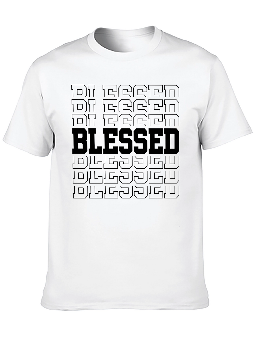 Blessed Graphic Print T-Shirt - Mens