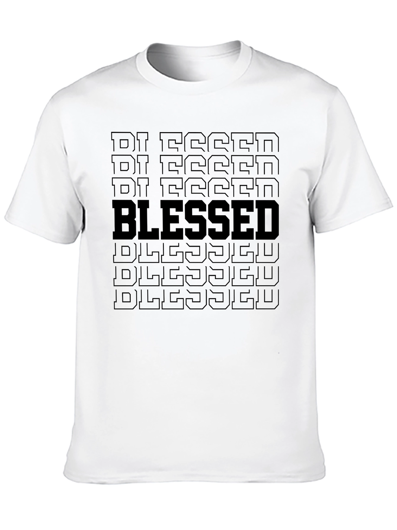 Blessed Graphic Print T-Shirt - Mens