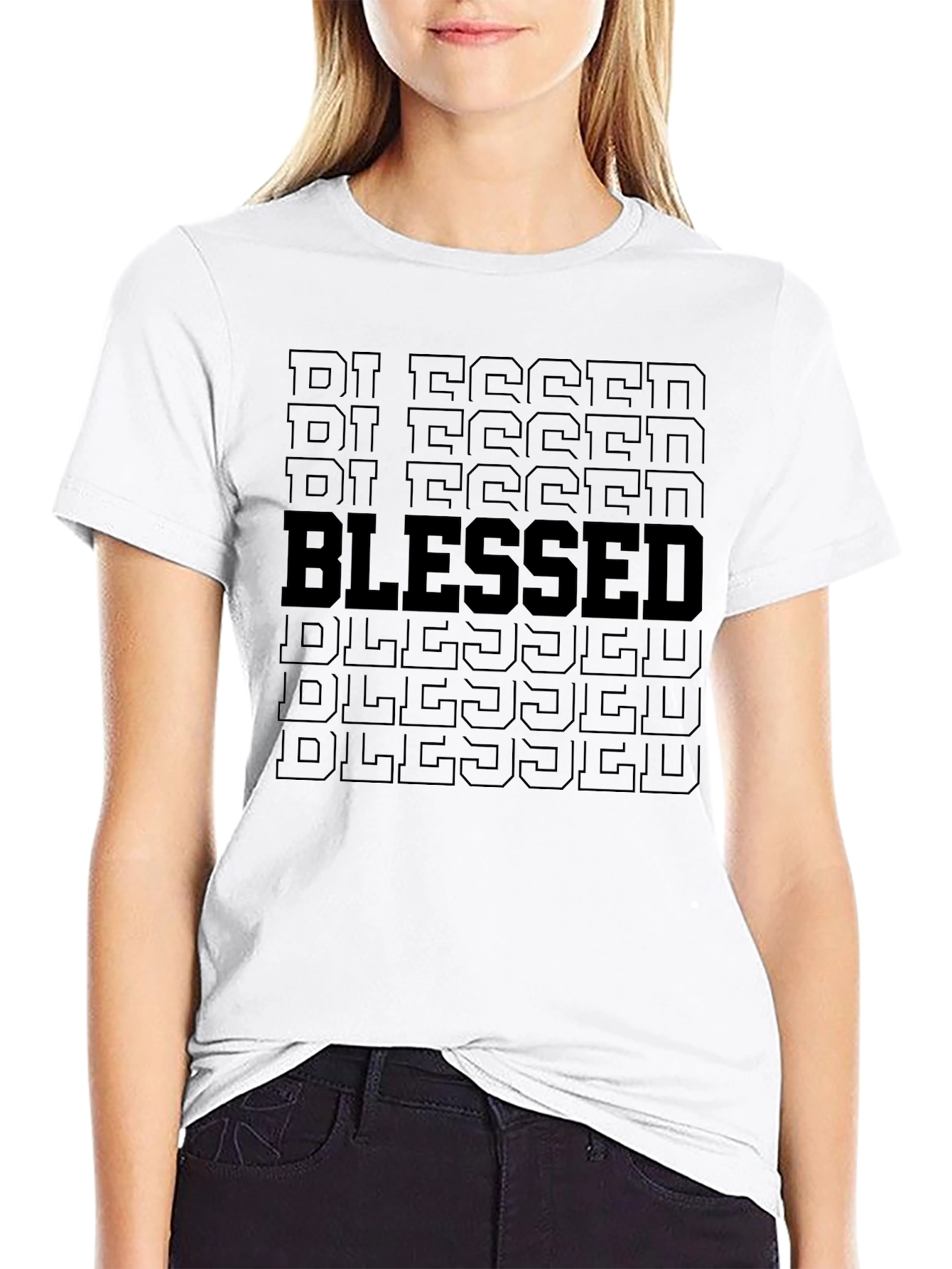 Blessed Graphic Print T-Shirt - Mens