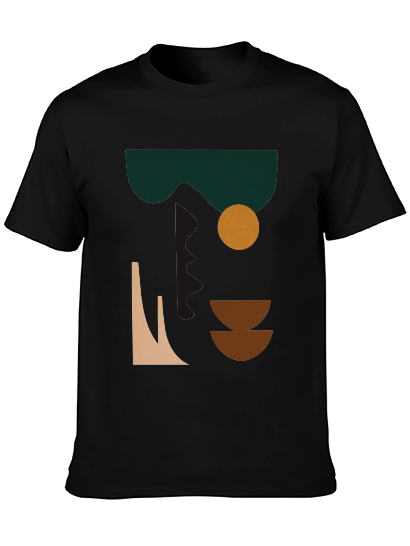 Abstract Graphic Print Tee - Modern Art Shirt