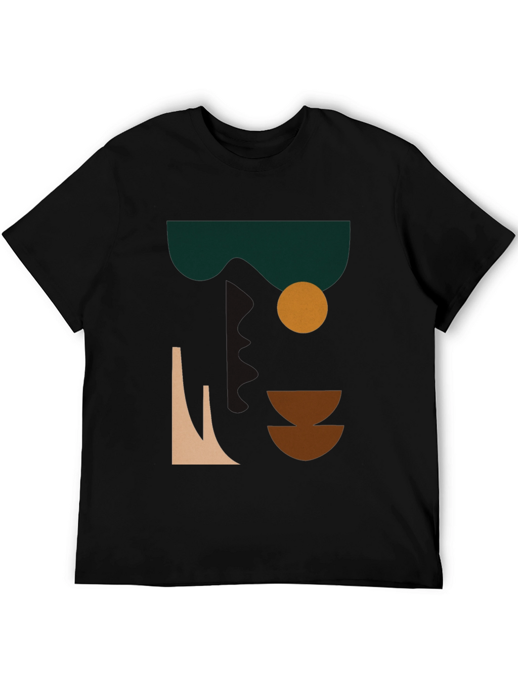 Abstract Graphic Print Tee - Modern Art Shirt