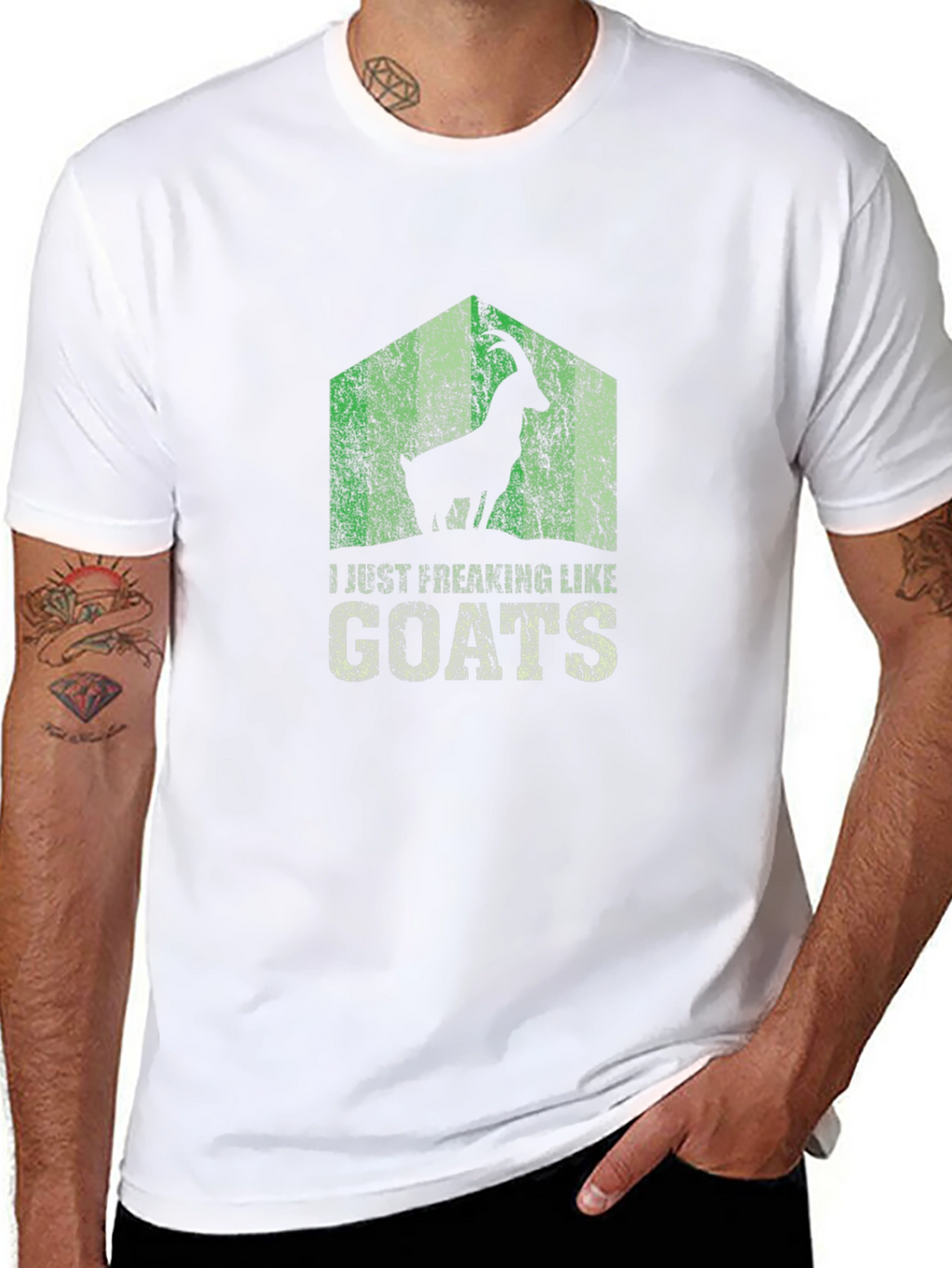 Goat Lover T-Shirt - I Just Freaking Like Goats