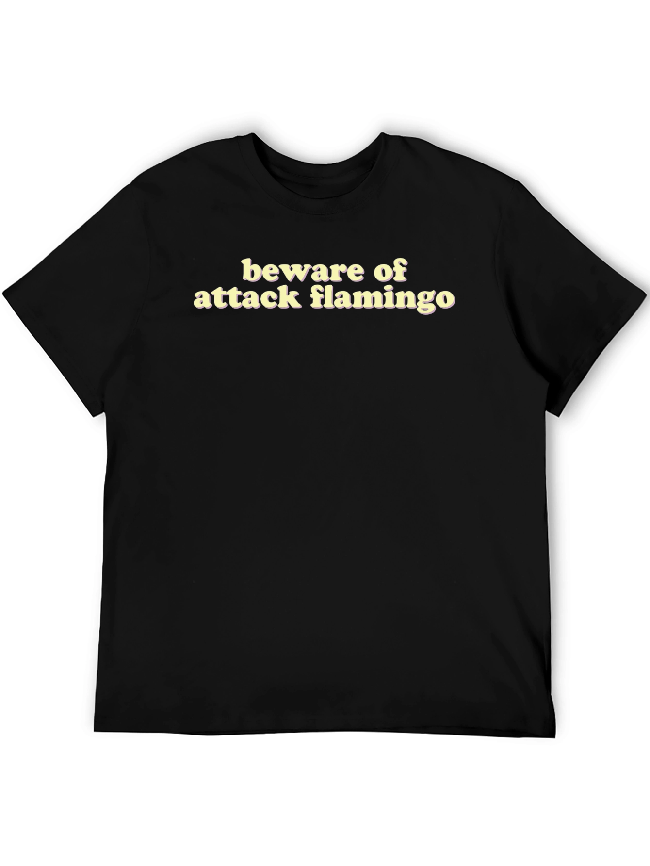 Beware of Attack Flamingo T-Shirt Funny Bird Tee