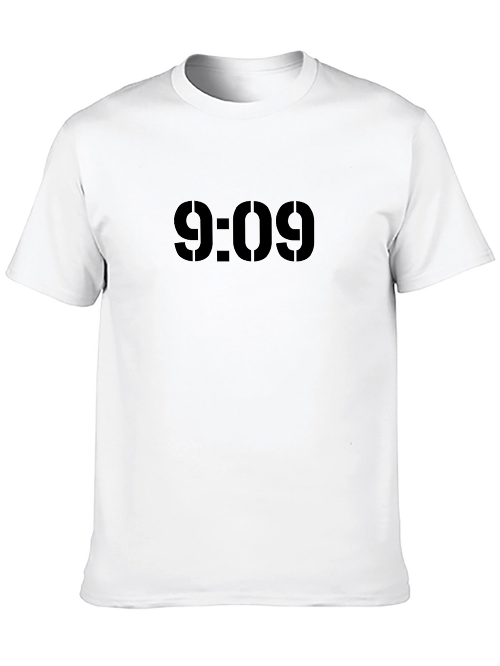 9:09 Graphic Print T-Shirt - Black