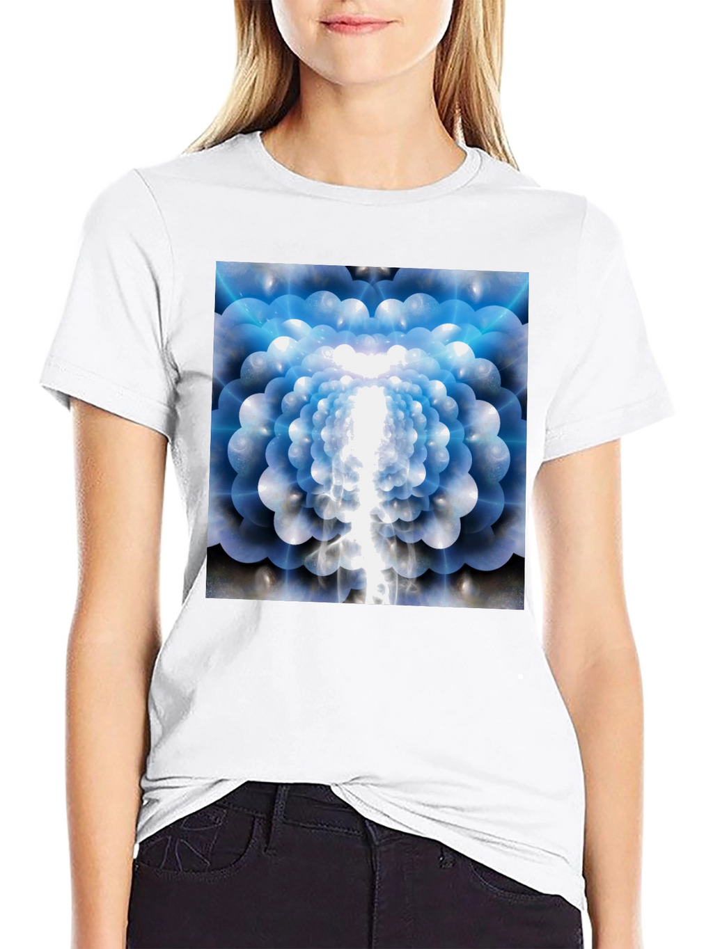 Abstract Flower T-Shirt - Soft Cotton Tee