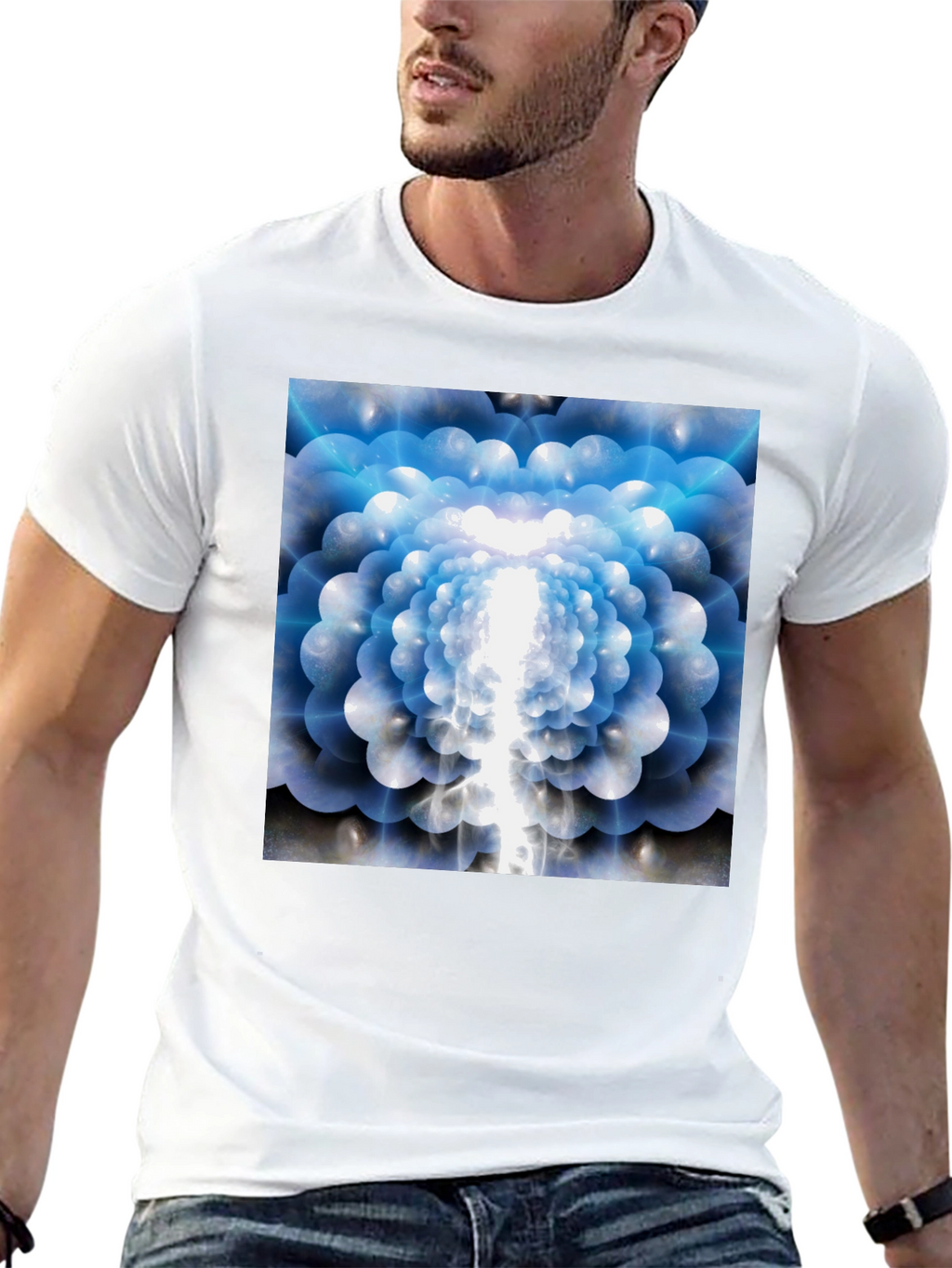 Abstract Flower T-Shirt - Soft Cotton Tee
