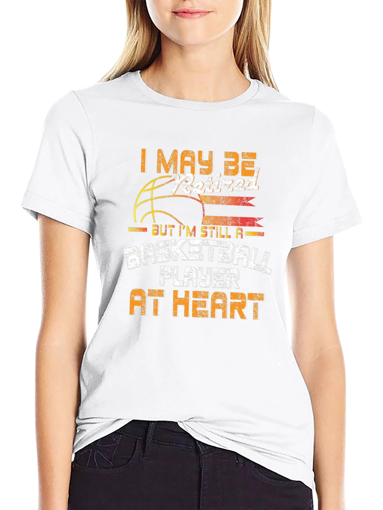 Retired Basketball Player T-Shirt - Black Cotton Blend Tee