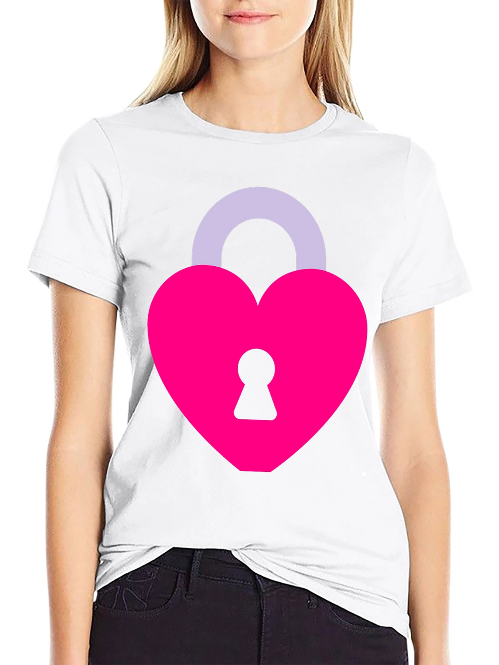 Heart Lock T-Shirt - Love Symbol Tee