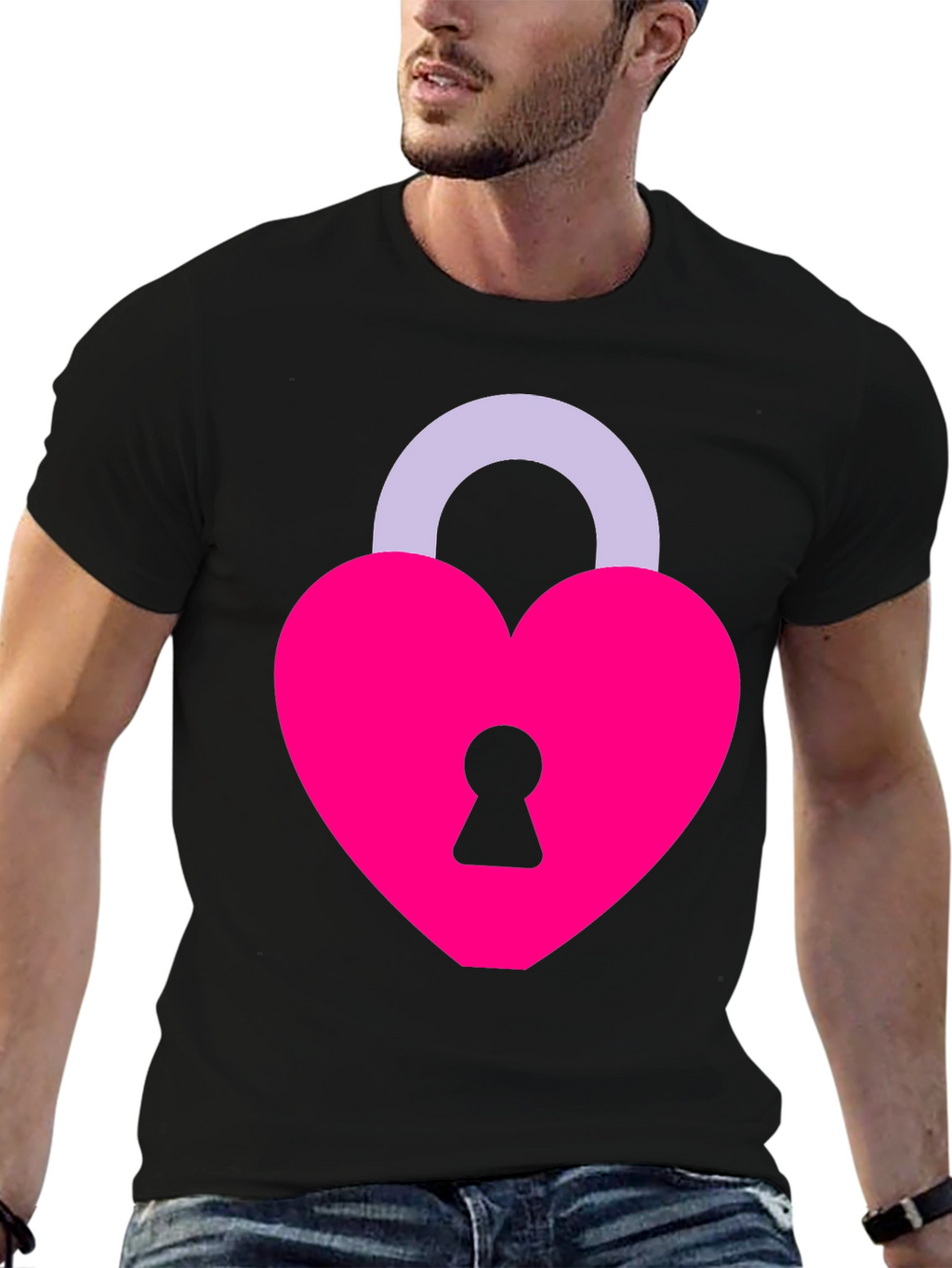 Heart Lock T-Shirt - Love Symbol Tee