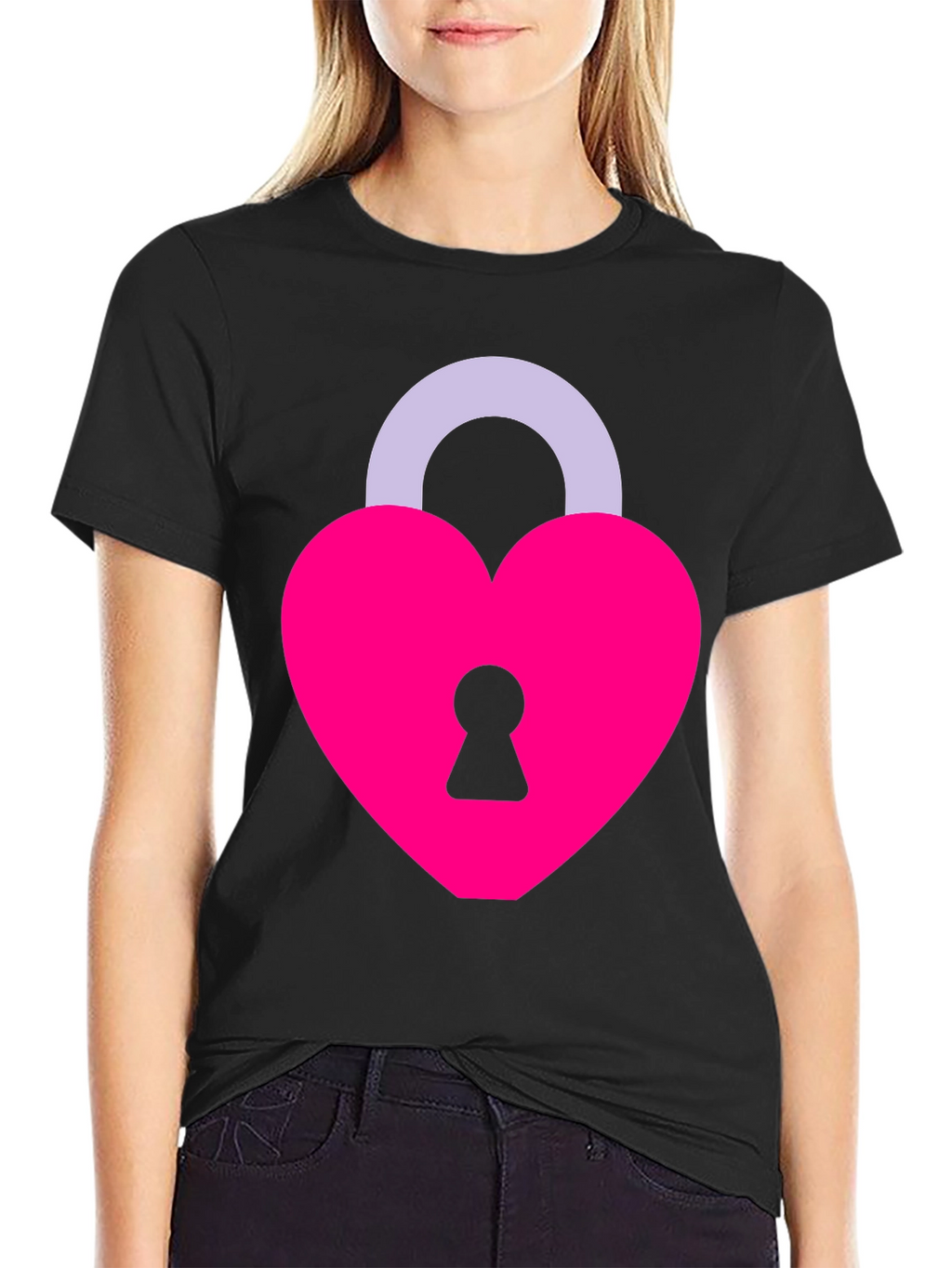 Heart Lock T-Shirt - Love Symbol Tee