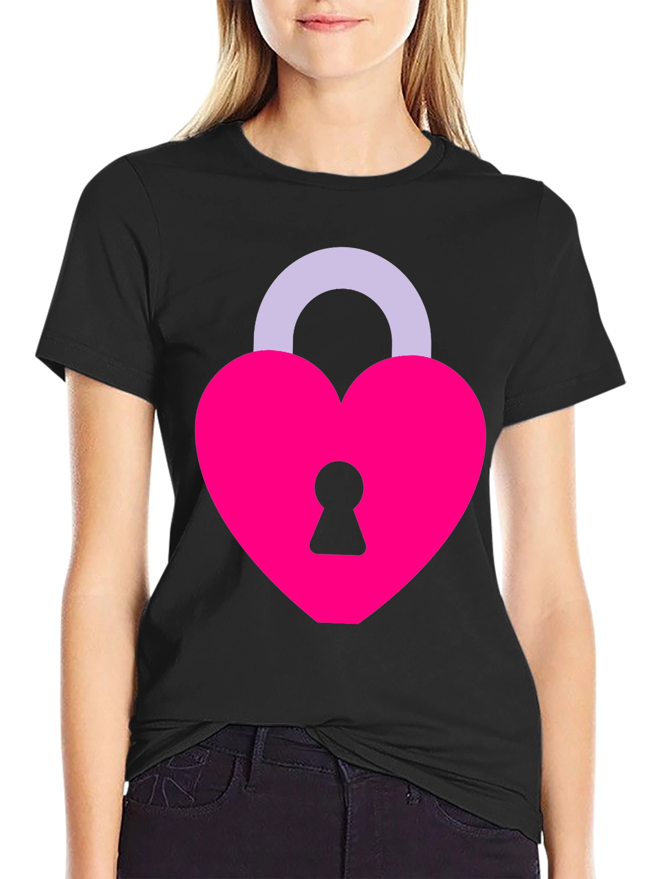 Heart Lock T-Shirt - Love Symbol Tee