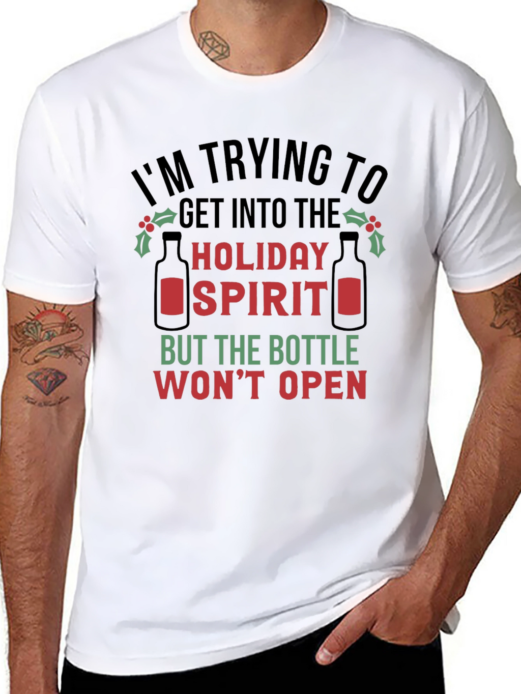 Holiday Spirit T-Shirt - Funny Christmas Tee