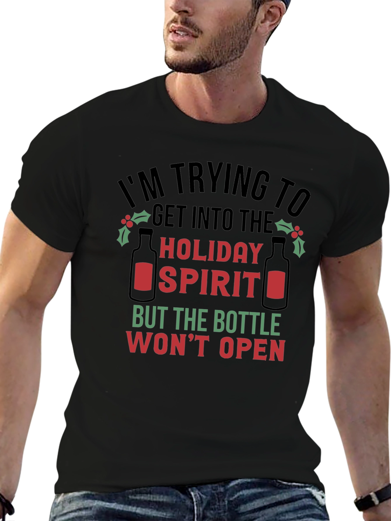 Holiday Spirit T-Shirt - Funny Christmas Tee