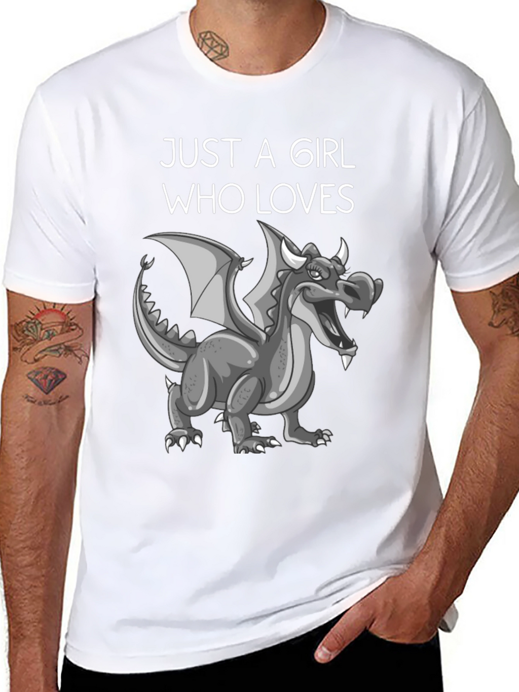 Just A Girl Who Loves Dragons - Graphic Tee