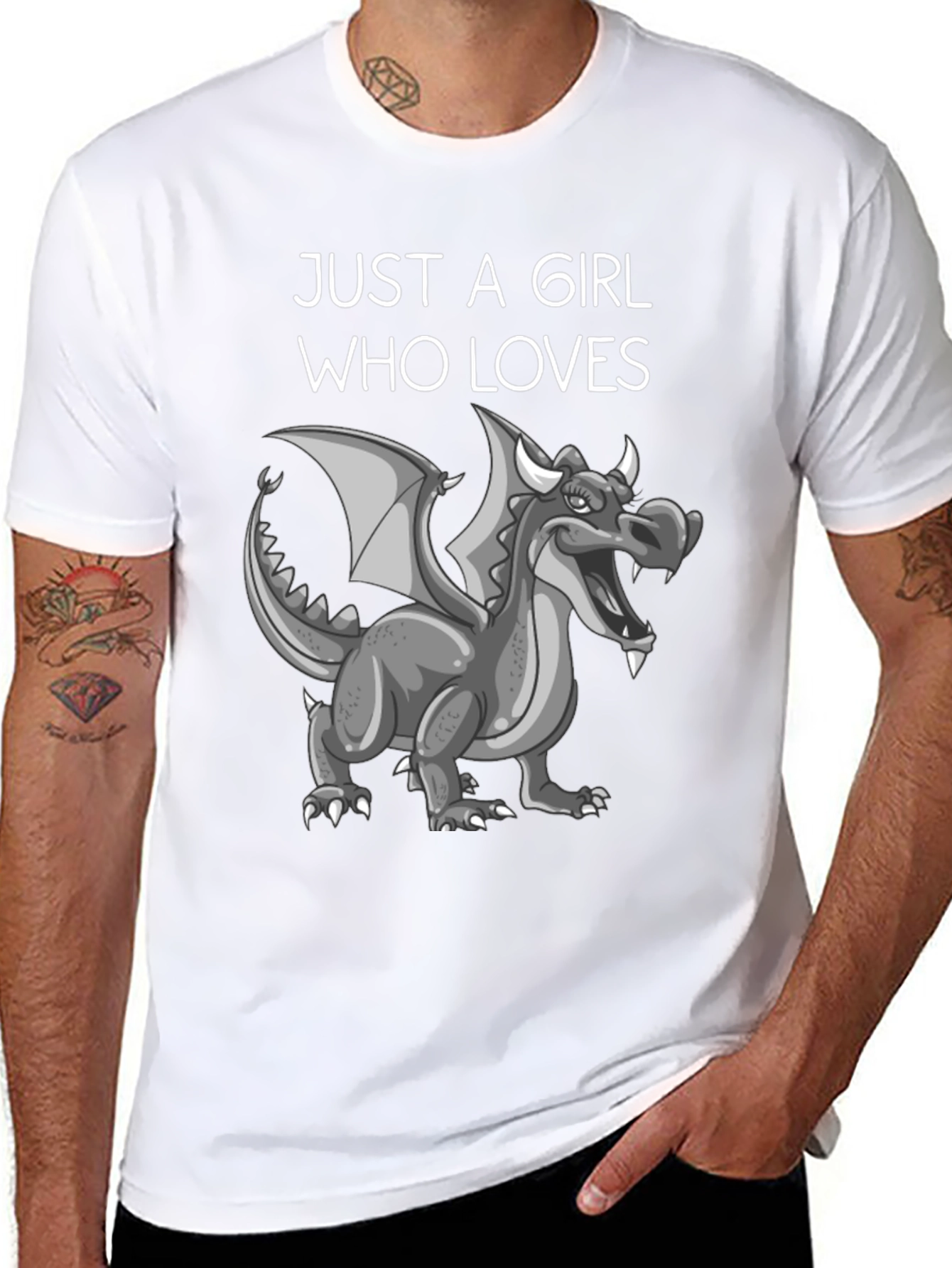 Just A Girl Who Loves Dragons - Graphic Tee