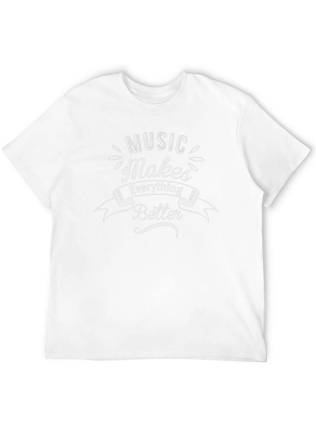 Music Makes Everything Better Black T-Shirt